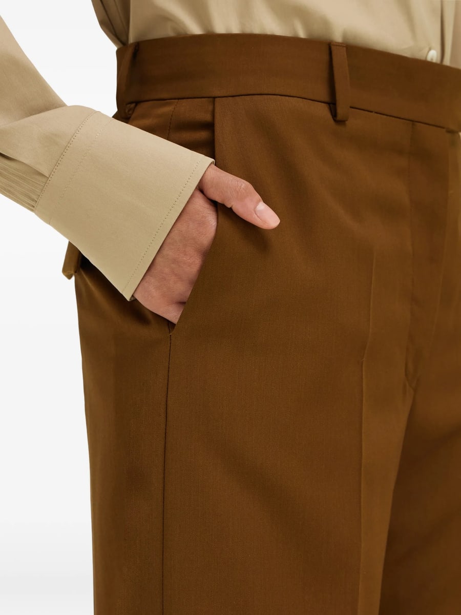 Ferragamo Ferragamo Tailored Trousers In Chevron, view 6
