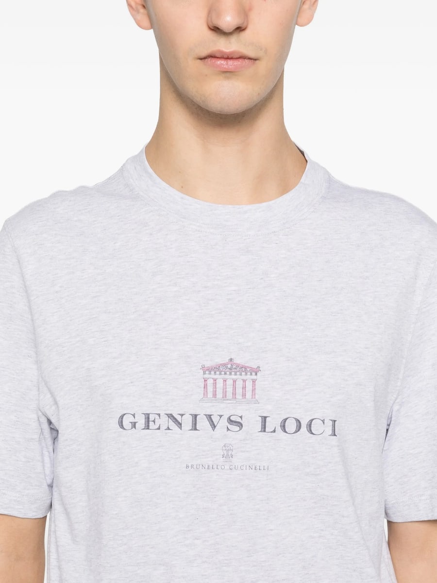 Brunello Cucinelli Brunello Cucinelli T-shirt With Print, view 2