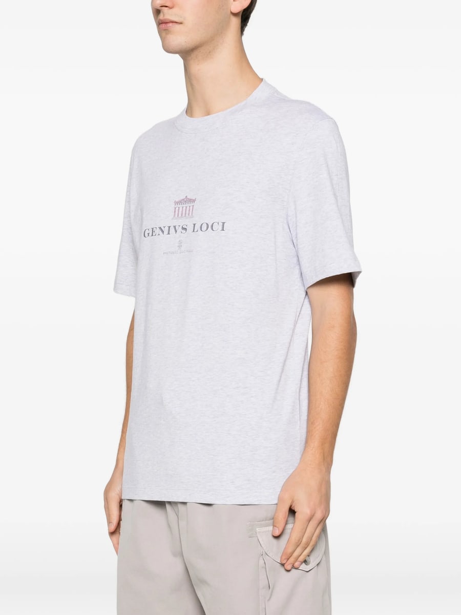 Brunello Cucinelli Brunello Cucinelli T-shirt With Print, view 4