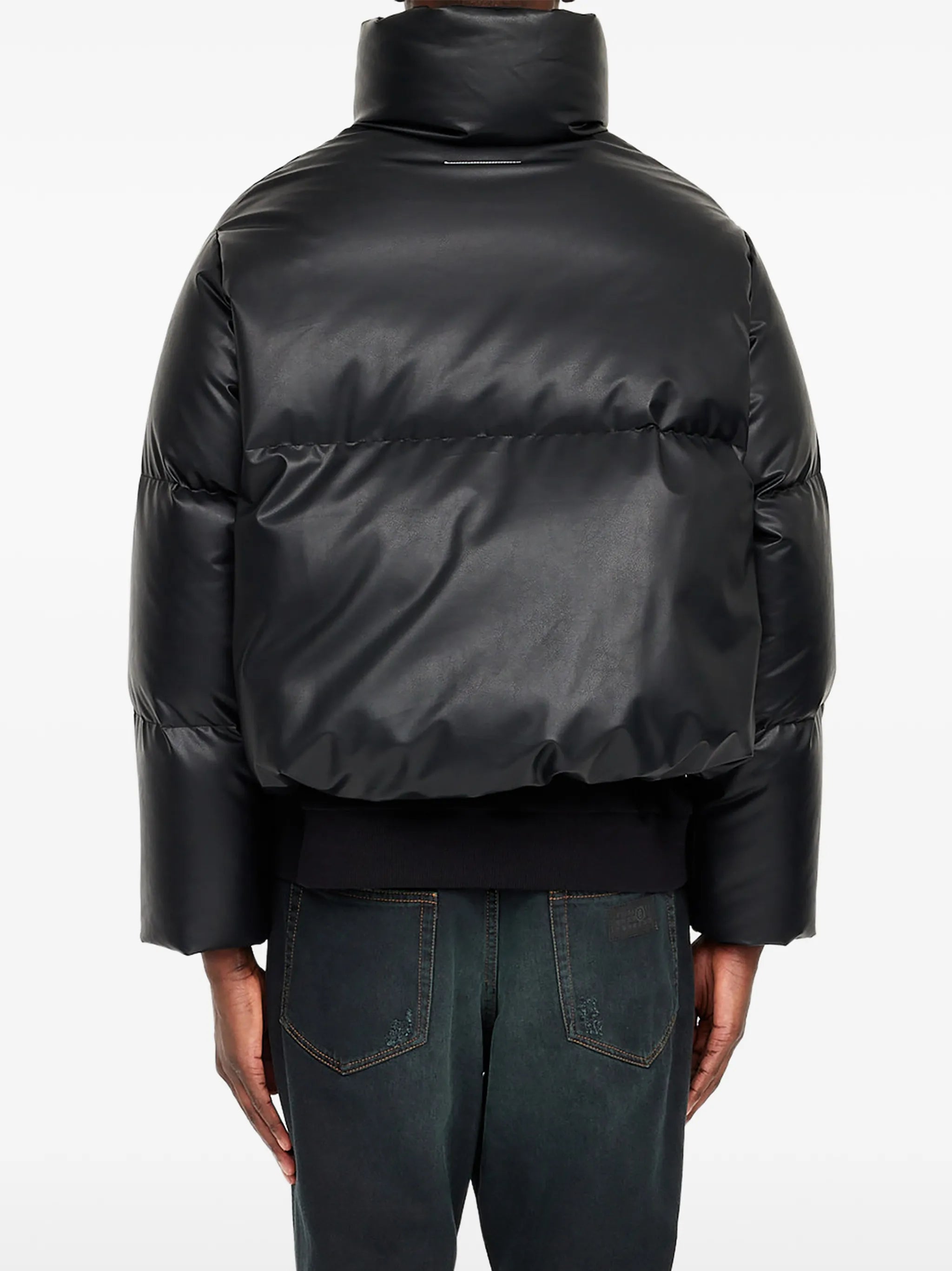 MM6 Maison Margiela Mm6 Maison Margiela Padded Faux Leather Jacket, view 2