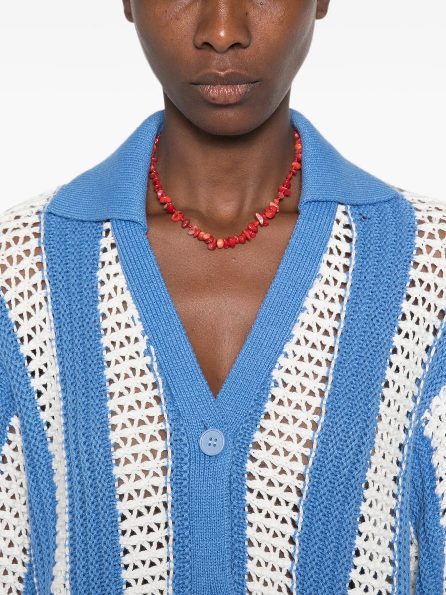 Stine Goya Stine Goya Striped Open-knit Cardigan, view 4