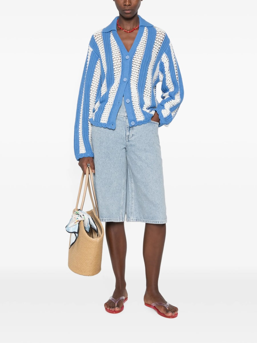 Stine Goya Stine Goya Striped Open-knit Cardigan, view 5