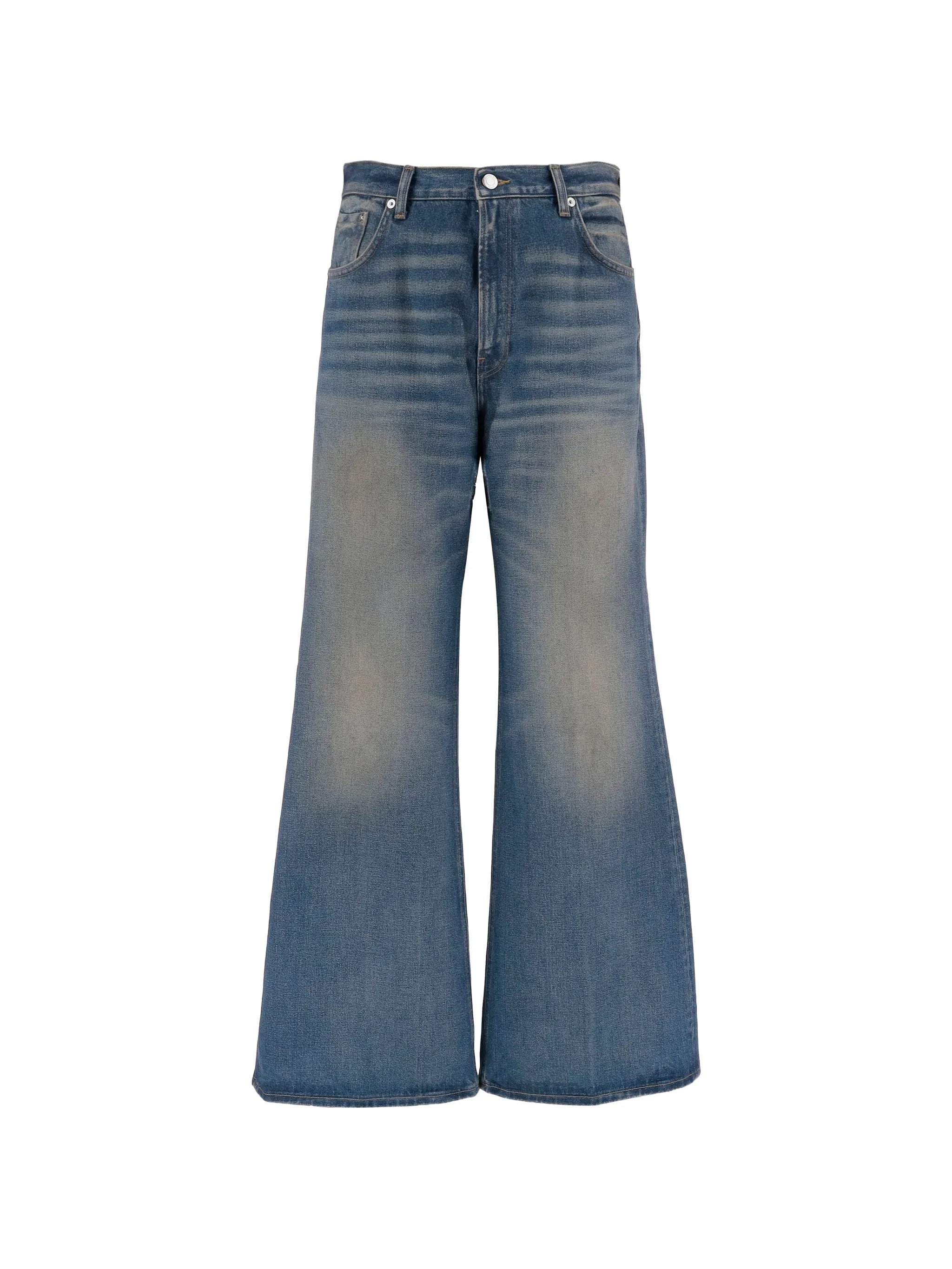 Haikure Haikure Washed-effect Wide-leg Jeans