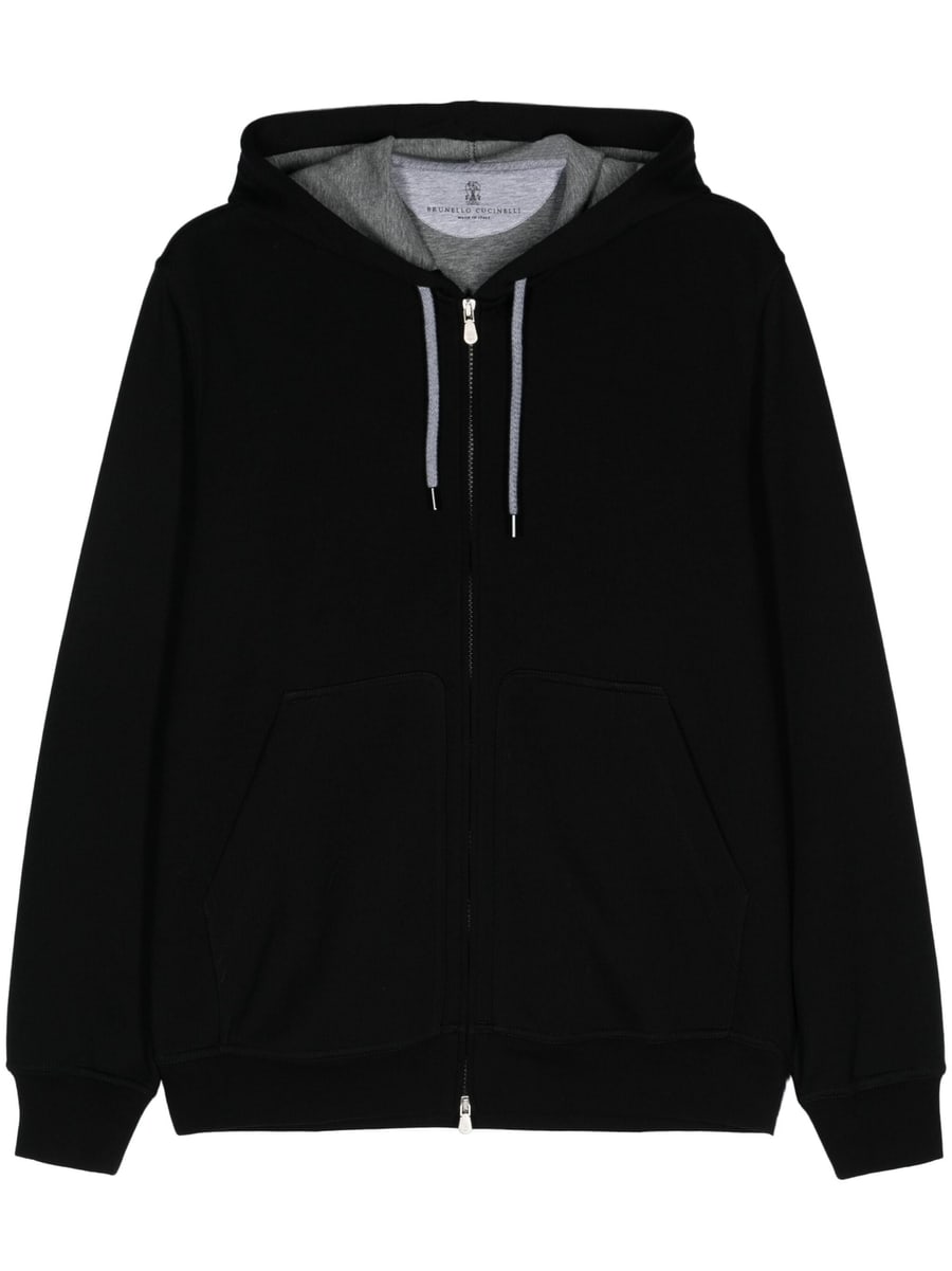 Brunello Cucinelli Brunello Cucinelli Zip-up Drawstring Hoodie