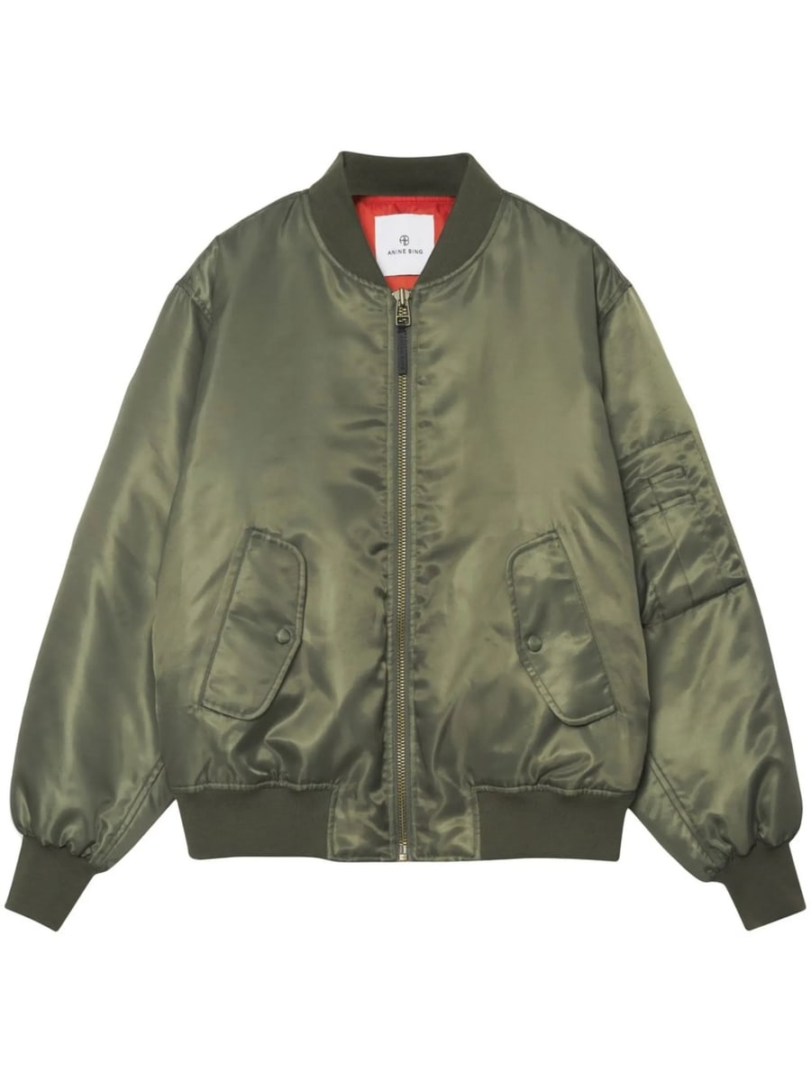 Anine Bing Anine Bing Leon Satin Bomber Jacket