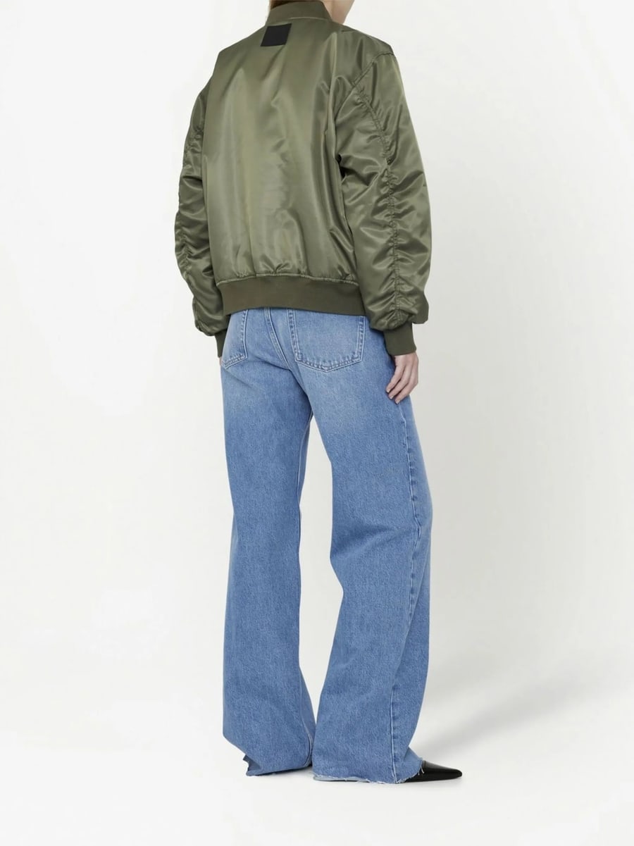Anine Bing Anine Bing Leon Satin Bomber Jacket, view 2
