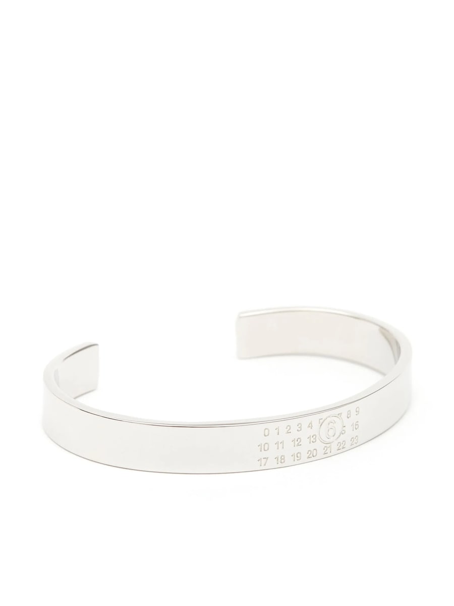 MM6 Maison Margiela Mm6 Maison Margiela Engraved Numeric Cuff Bracelet, view 2