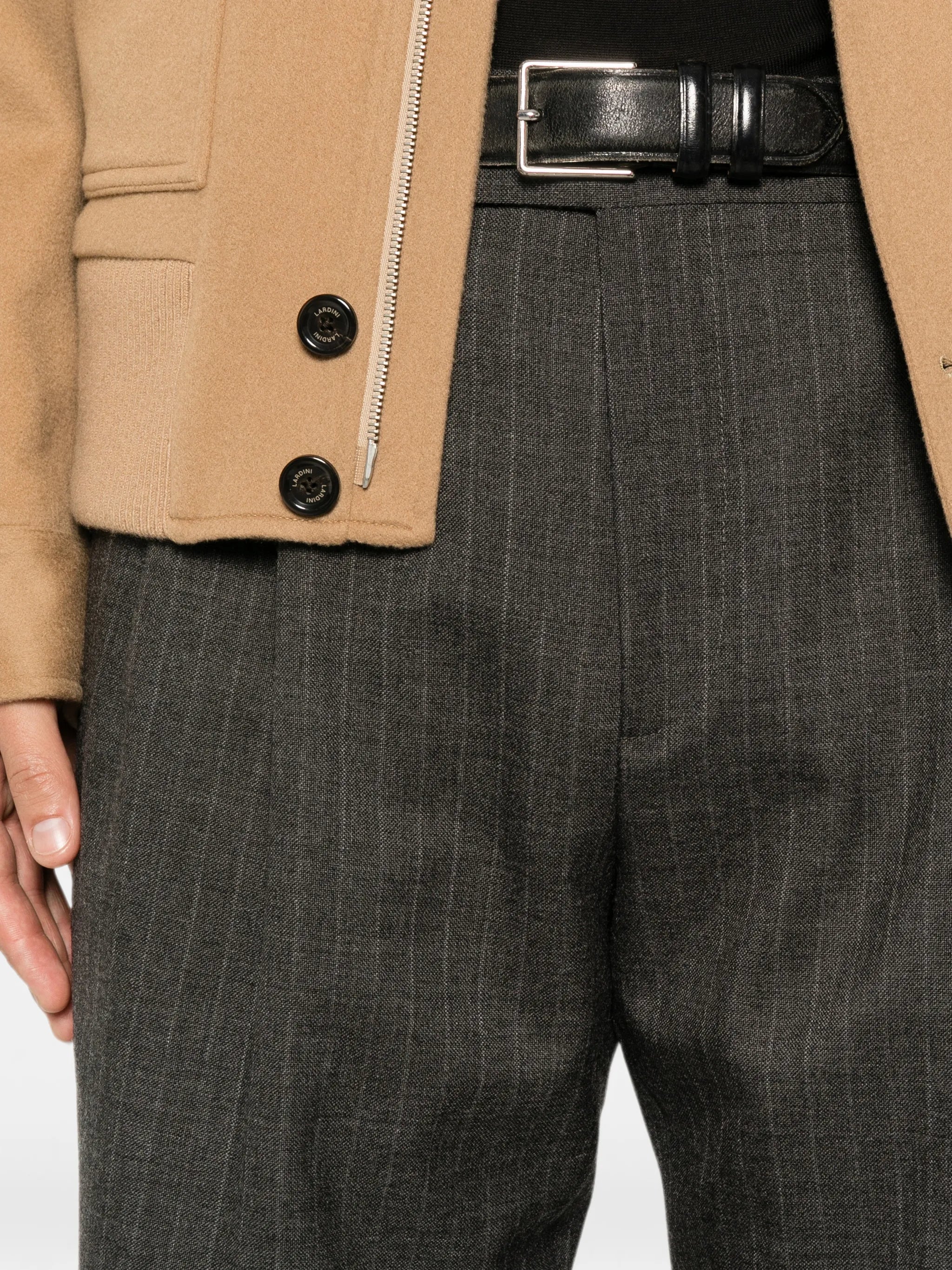 Lardini Lardini Pinstripe Pleated-design Trousers, view 2