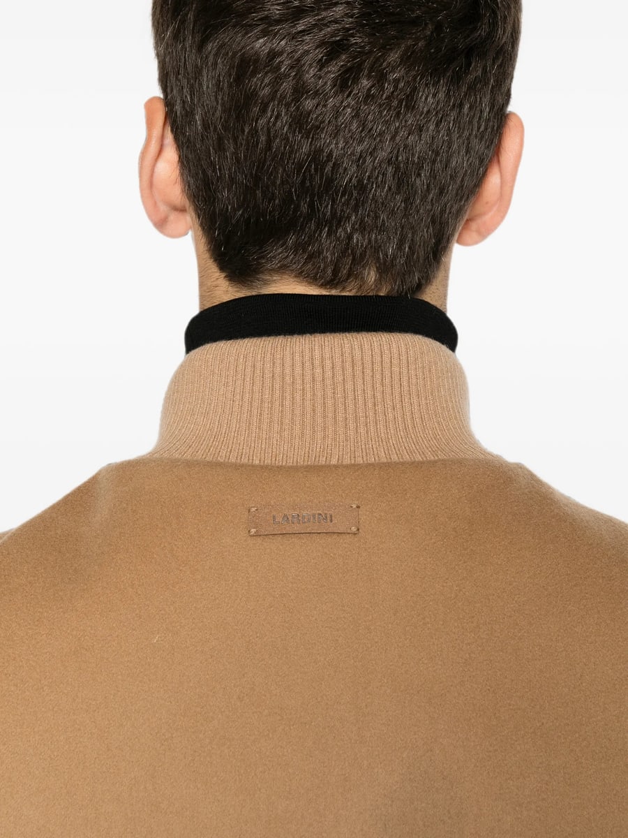 Lardini Lardini Button-up Ribbed-trim Jacket, view 4
