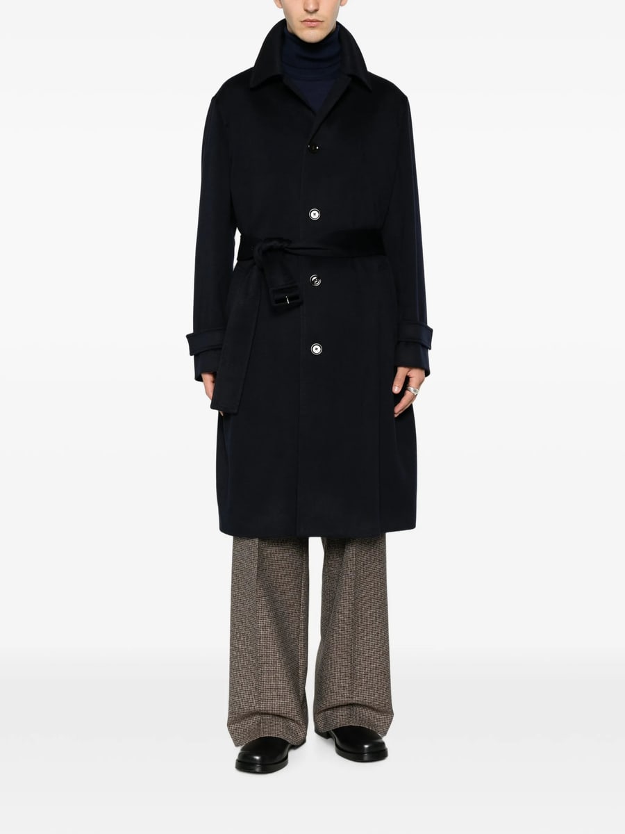 Lardini Lardini Belted Button-up Coat, view 2