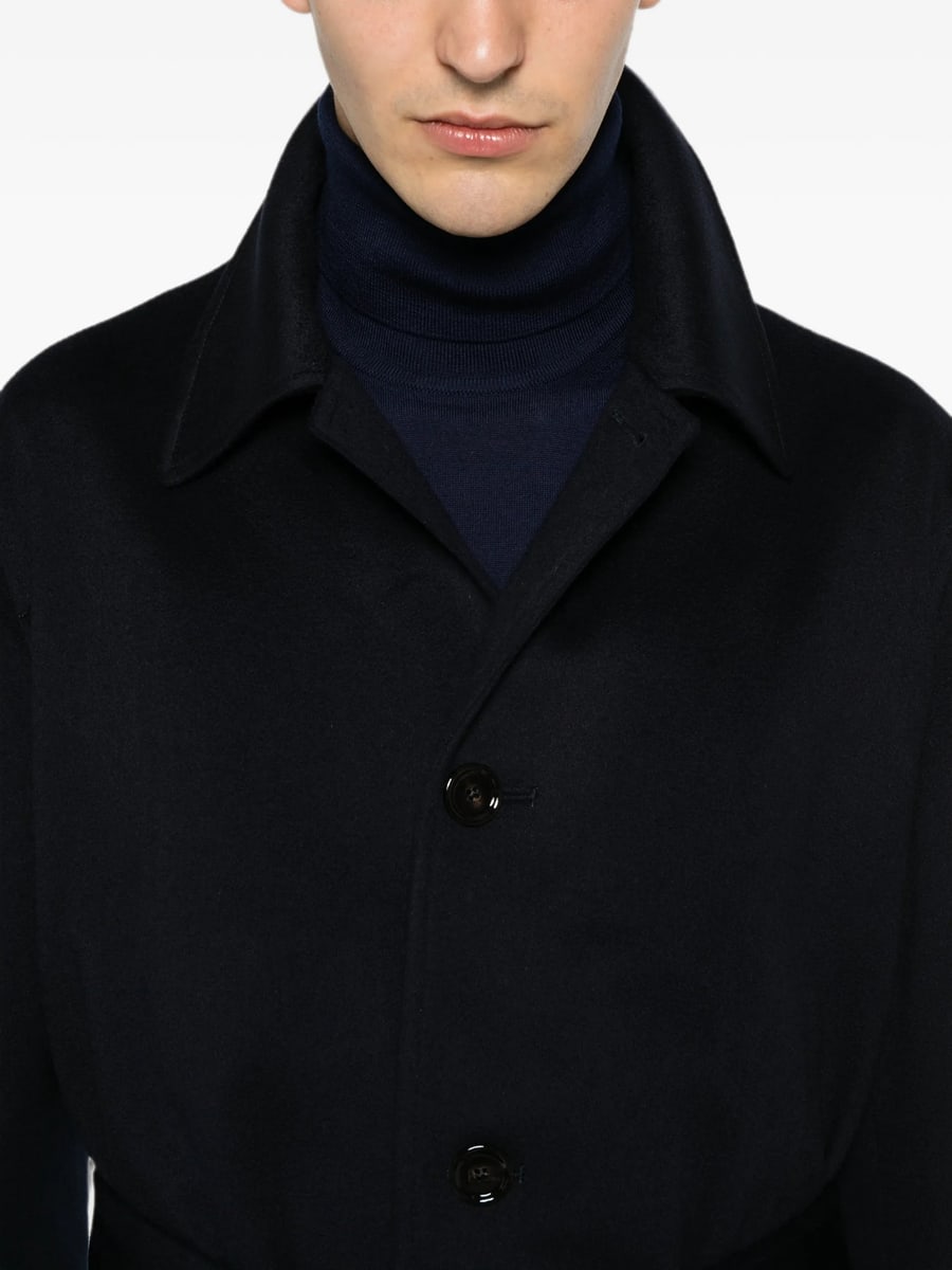 Lardini Lardini Belted Button-up Coat, view 3