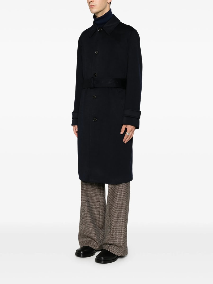 Lardini Lardini Belted Button-up Coat, view 5