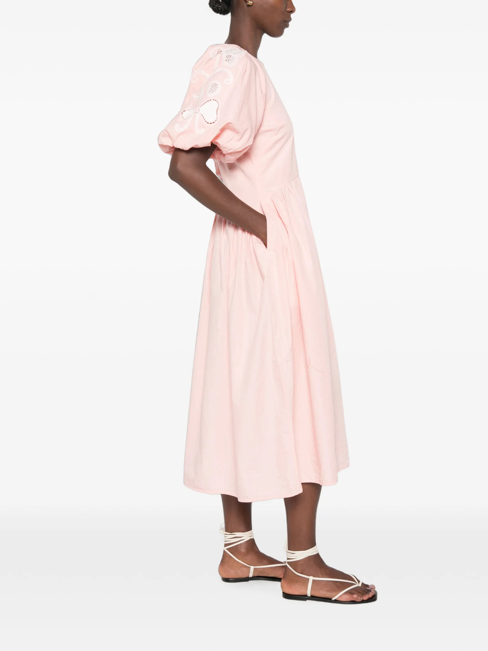 Stine Goya Stine Goya Broderie-anglaise Puff-sleeve Dress, view 2