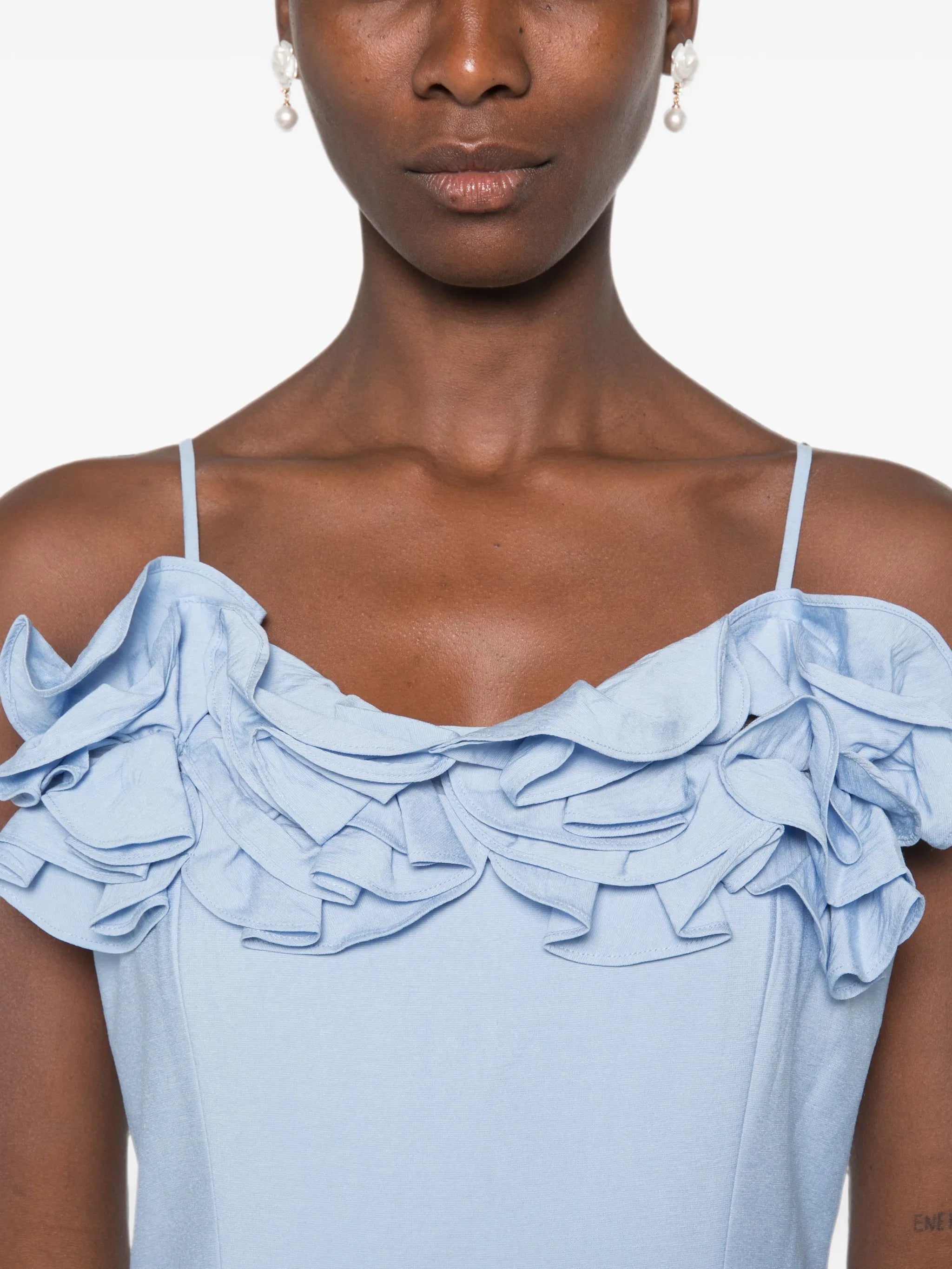 Stine Goya Stine Goya Ruffled Spaghetti-strap Dress, view 2