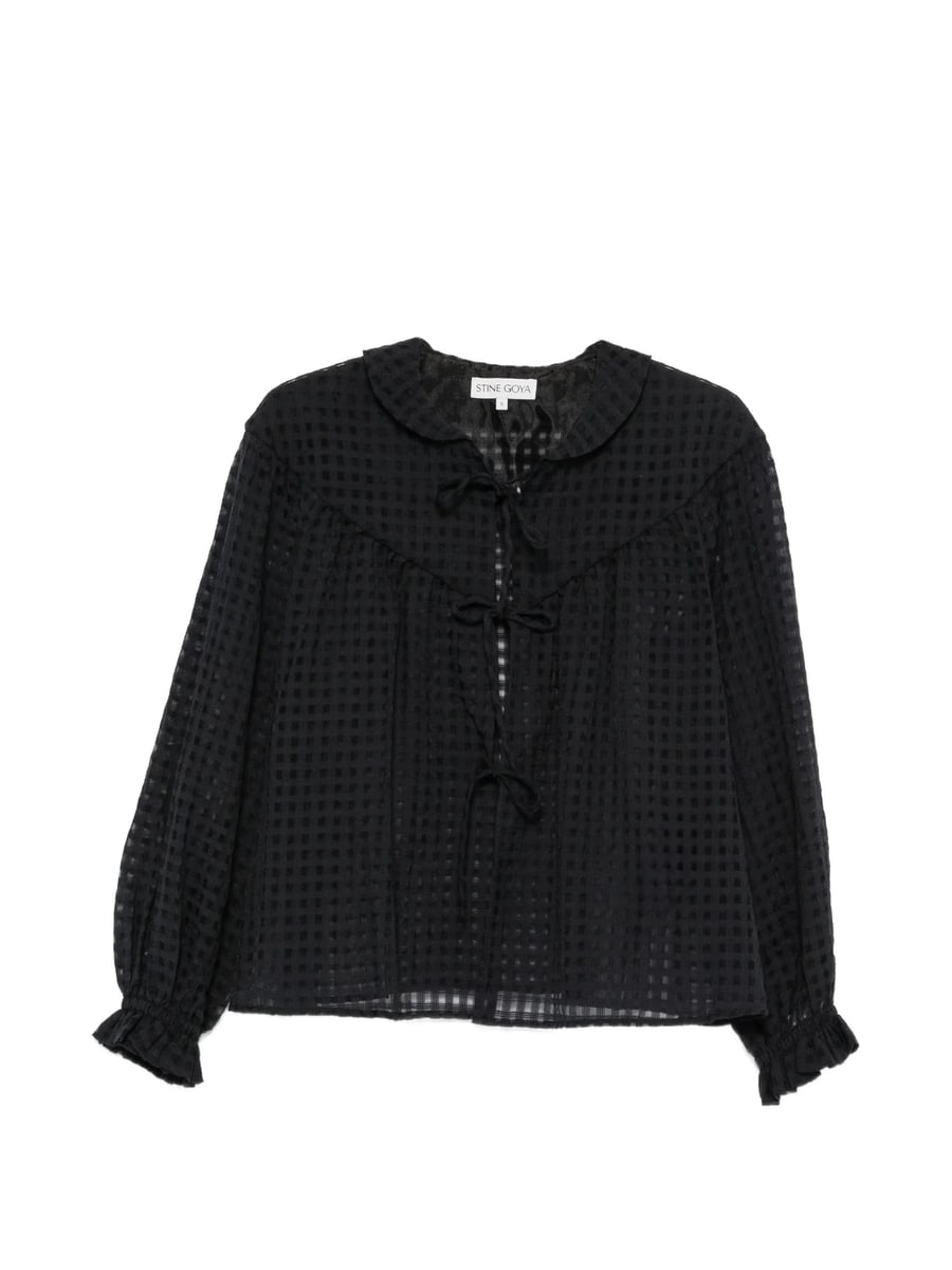 Stine Goya Stine Goya Gingham Tie-fastening Blouse