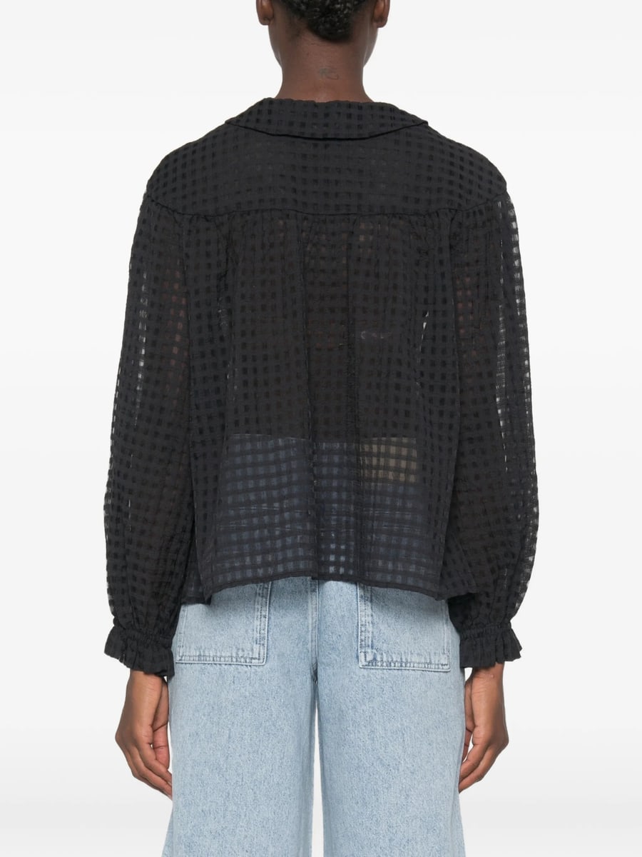 Stine Goya Stine Goya Gingham Tie-fastening Blouse, view 2