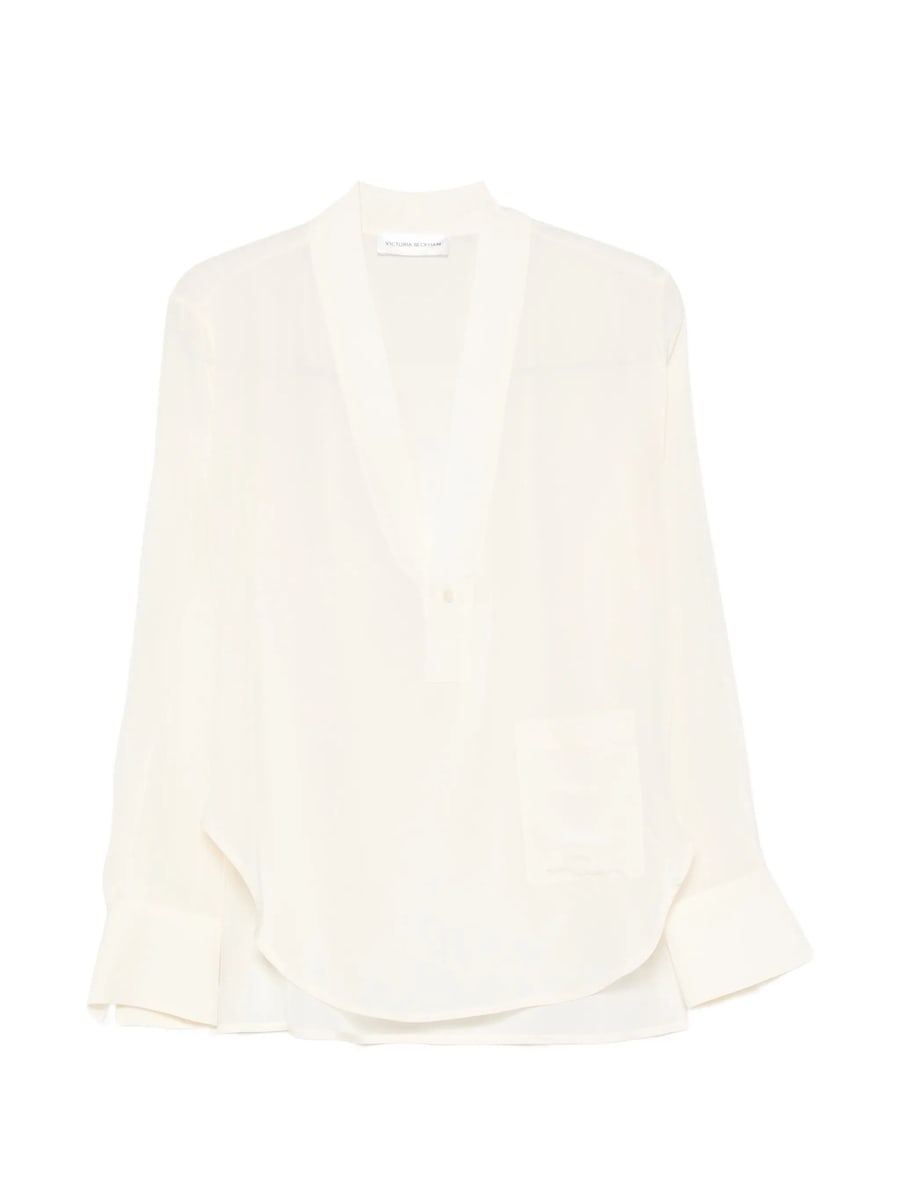 Victoria Beckham Victoria Beckham V-neck Silk Blouse