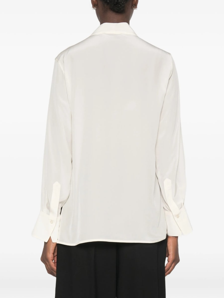 Victoria Beckham Victoria Beckham V-neck Silk Blouse, view 3