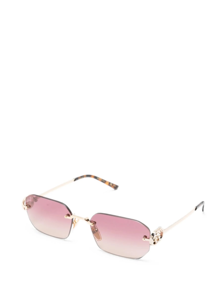 Gucci Gucci Interlocking G Rimless Sunglasses, view 2