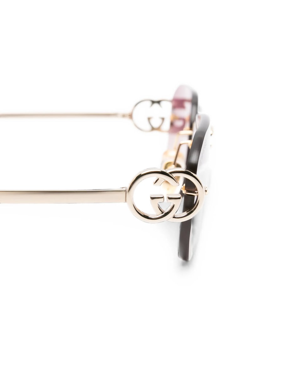 Gucci Gucci Interlocking G Rimless Sunglasses, view 3