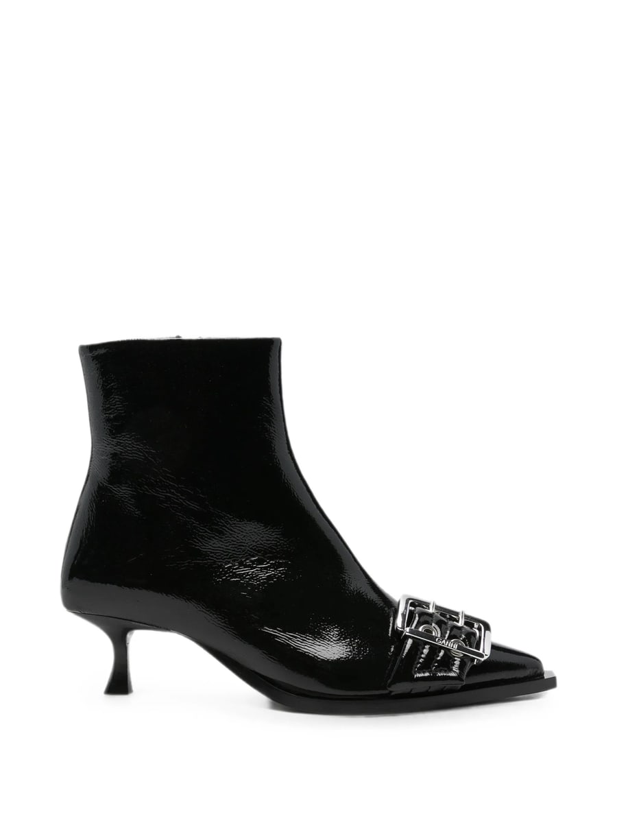 Ganni Ganni Pointed-toe Ankle Boots