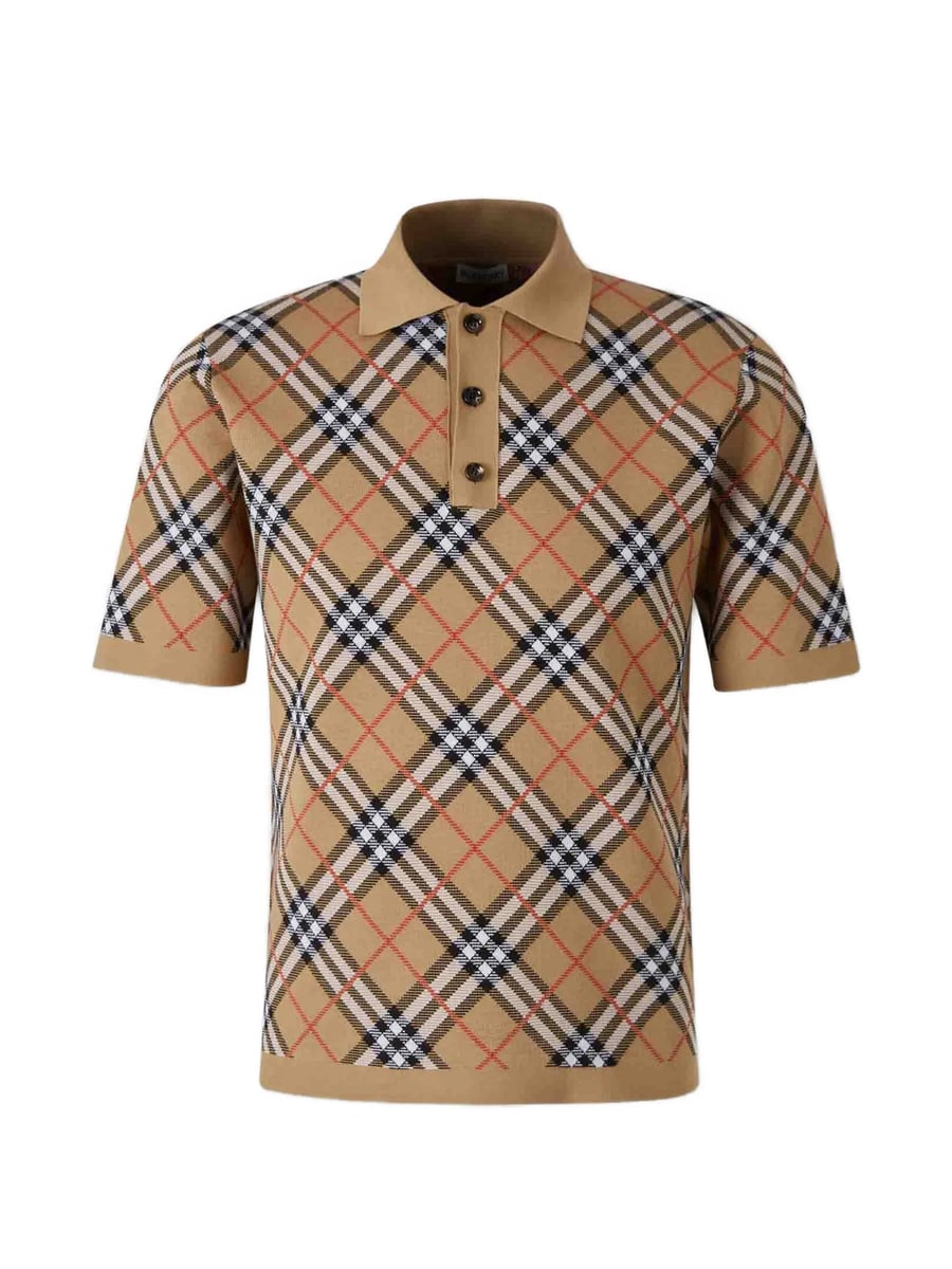 Burberry Burberry Check Cotton-blend Polo Shirt