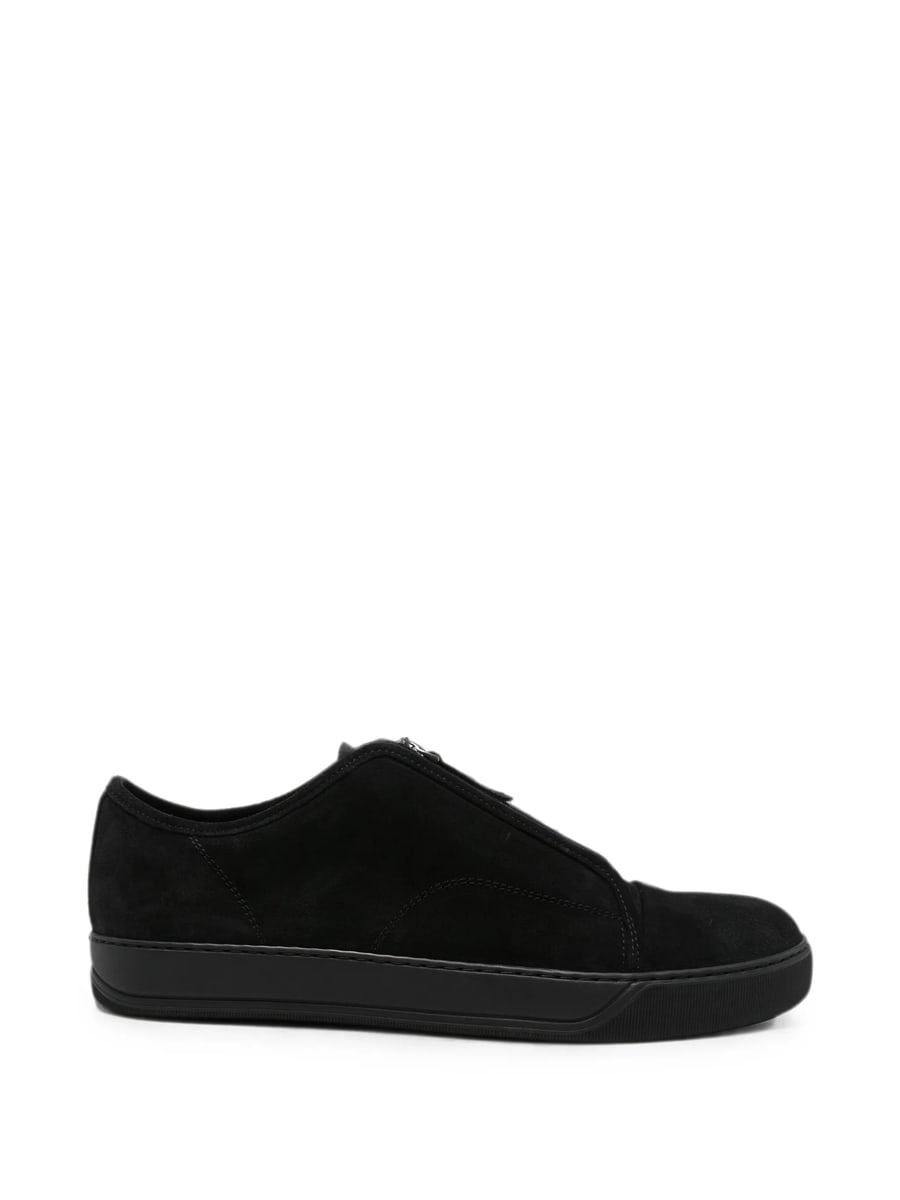 Lanvin Lanvin Front-zip Suede Sneakers
