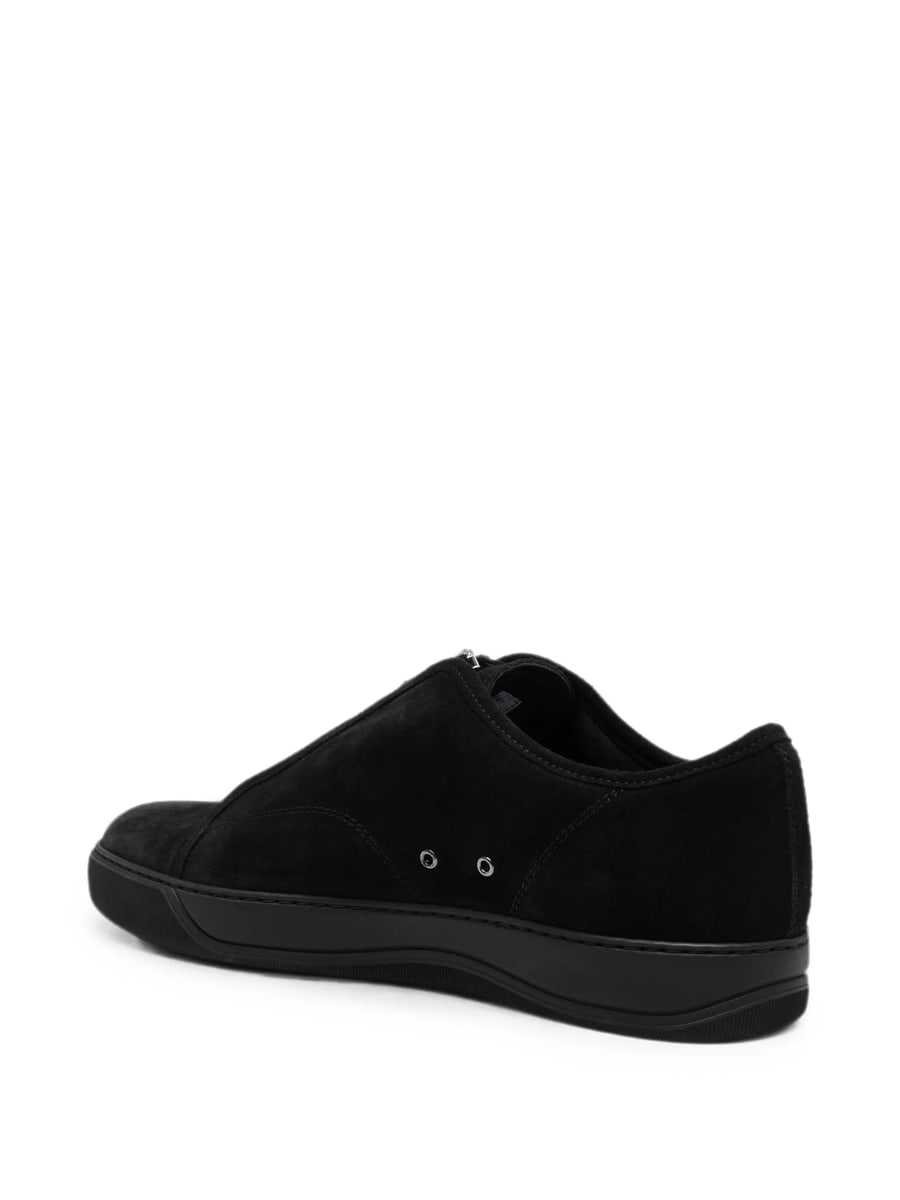 Lanvin Lanvin Front-zip Suede Sneakers, view 2