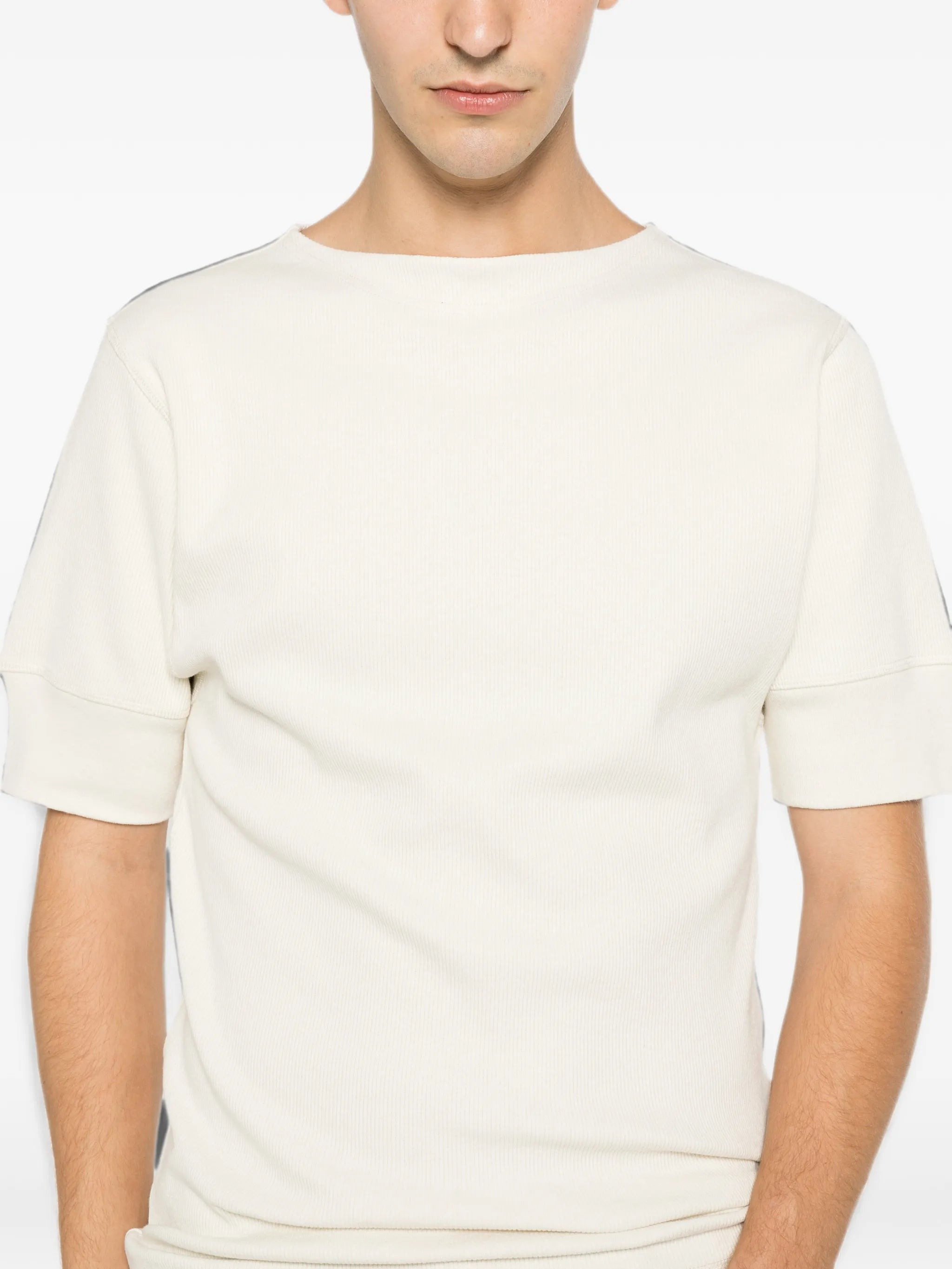 Lemaire Lemaire Ribbed-knit Short-sleeved T-shirt, view 2