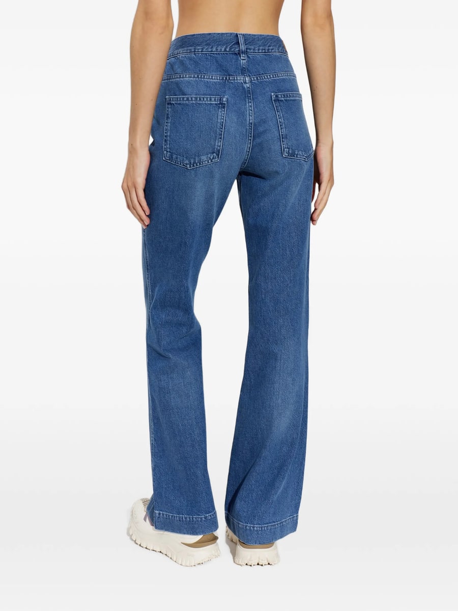 Moncler Moncler Button-fastening Jeans, view 5