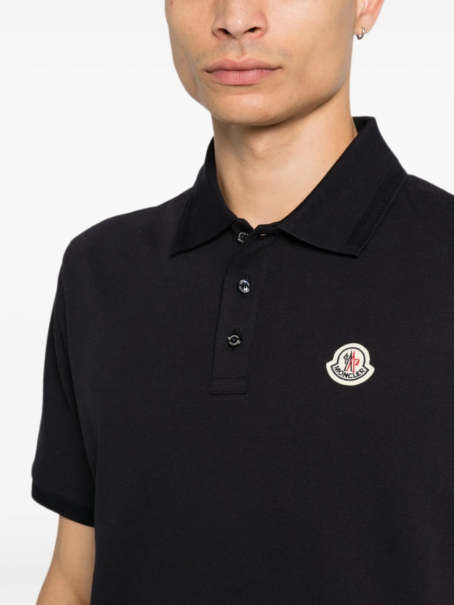 Moncler Moncler Logo-patch Polo Shirt, view 3
