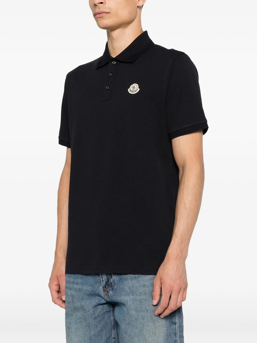 Moncler Moncler Logo-patch Polo Shirt, view 4