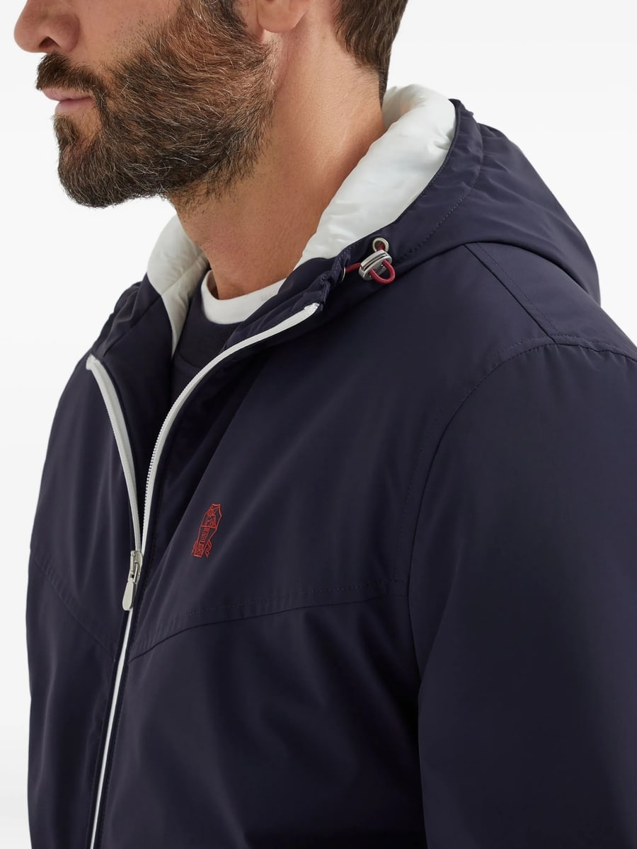 Brunello Cucinelli Brunello Cucinelli Zip-up Bomber Jacket, view 3