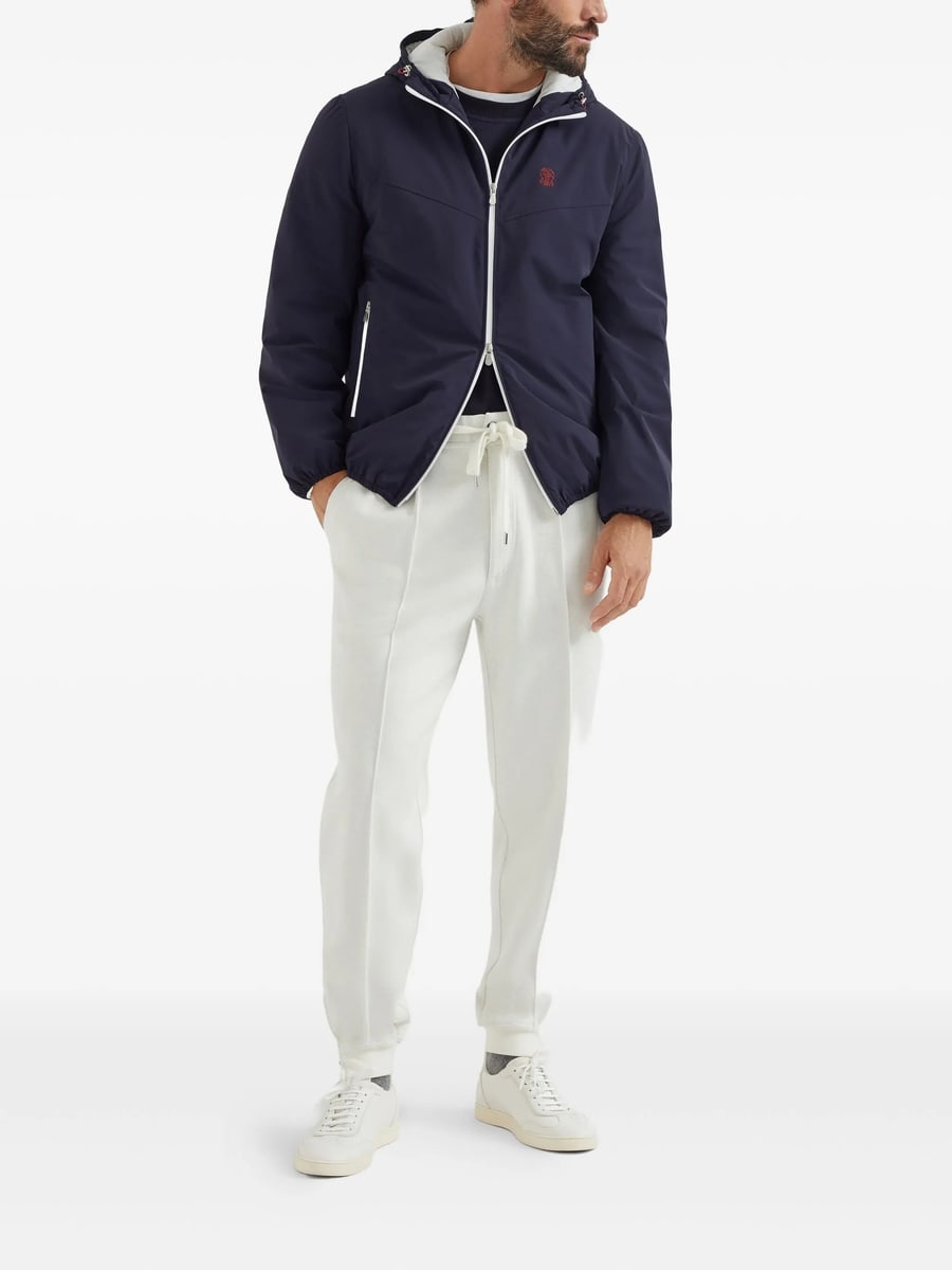 Brunello Cucinelli Brunello Cucinelli Zip-up Bomber Jacket, view 5