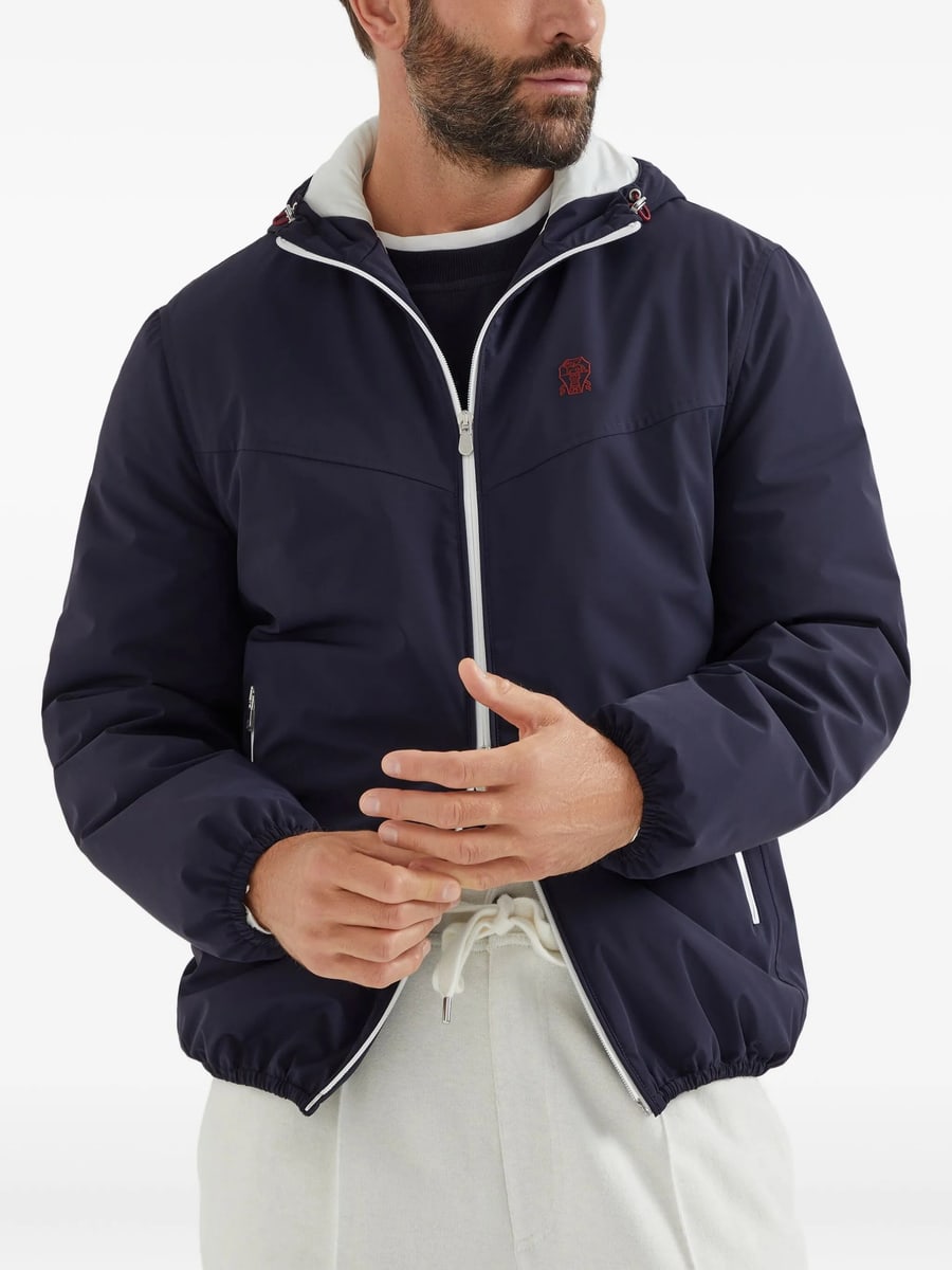 Brunello Cucinelli Brunello Cucinelli Zip-up Bomber Jacket, view 6