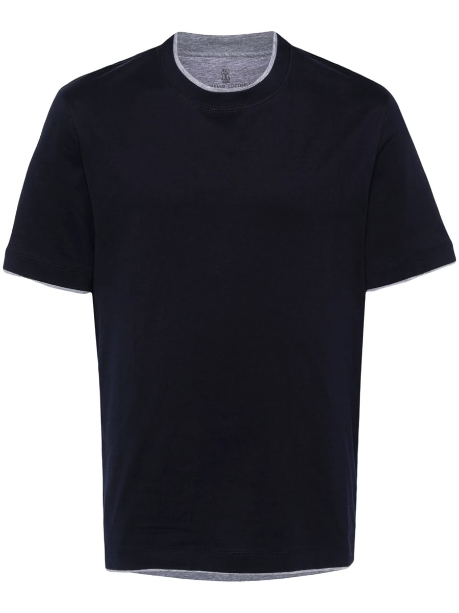 Brunello Cucinelli Brunello Cucinelli Layered-effect T-shirt