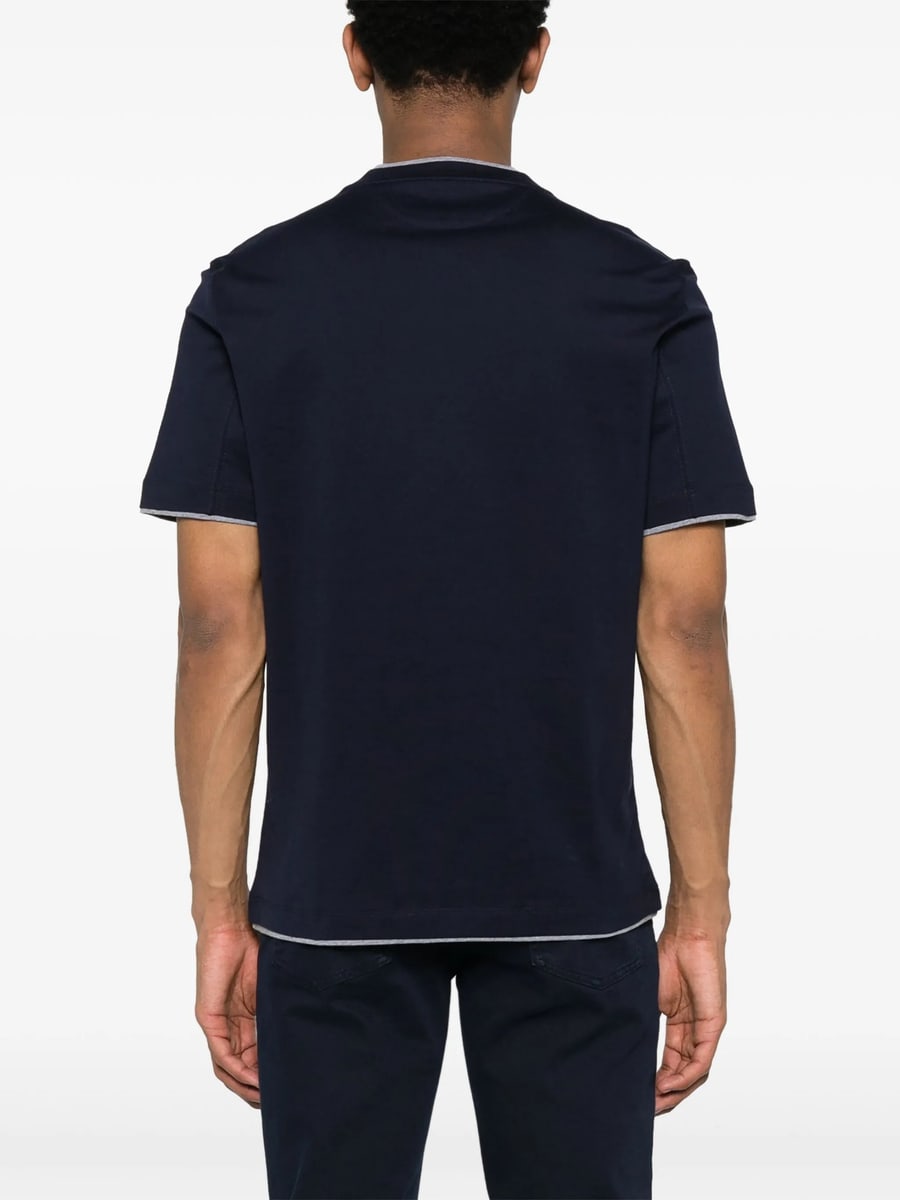 Brunello Cucinelli Brunello Cucinelli Layered-effect T-shirt, view 4
