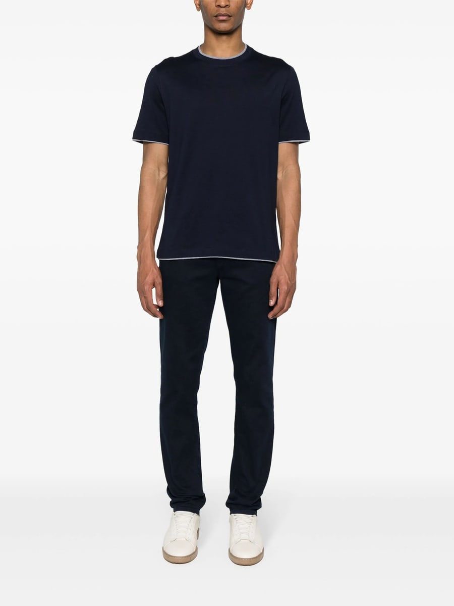 Brunello Cucinelli Brunello Cucinelli Layered-effect T-shirt, view 5