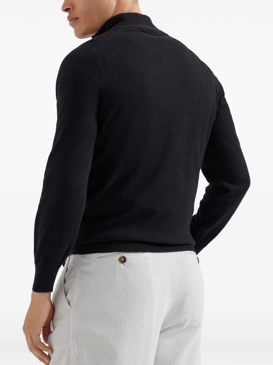 Brunello Cucinelli Brunello Cucinelli Cashmere Half-zip Sweater, view 2