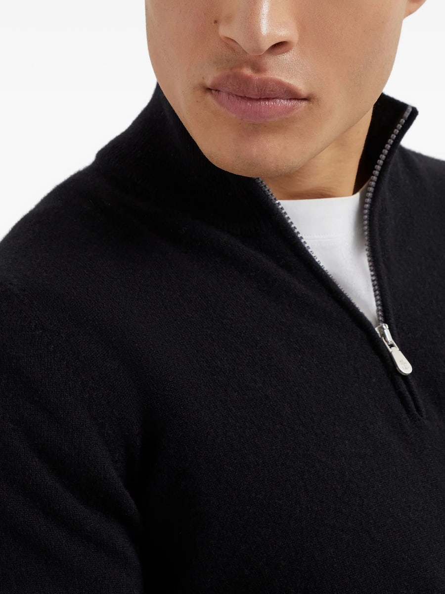 Brunello Cucinelli Brunello Cucinelli Cashmere Half-zip Sweater, view 4