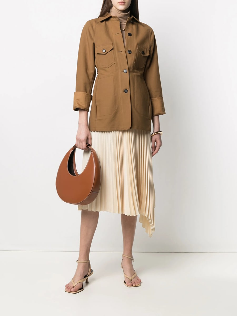 Staud Staud Moon Leather Shoulder Bag, view 5