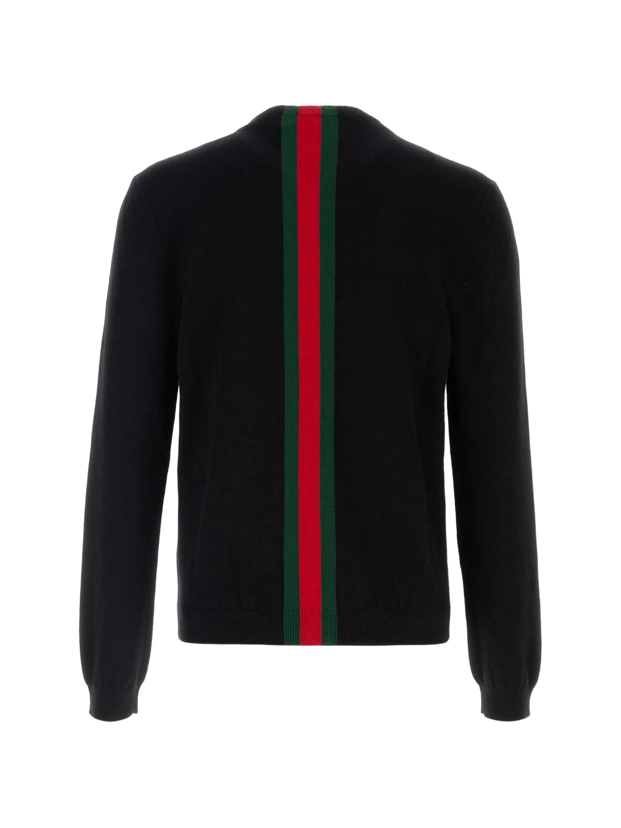 Gucci Gucci Web-stripe Cashmere Sweater, view 2