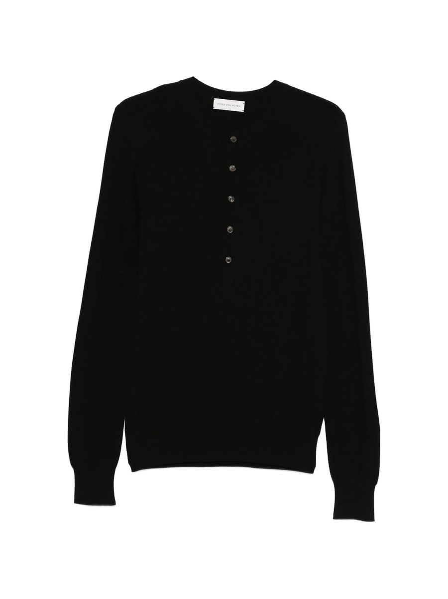 Dries Van Noten Dries Van Noten Button Knitted Polo Shirt