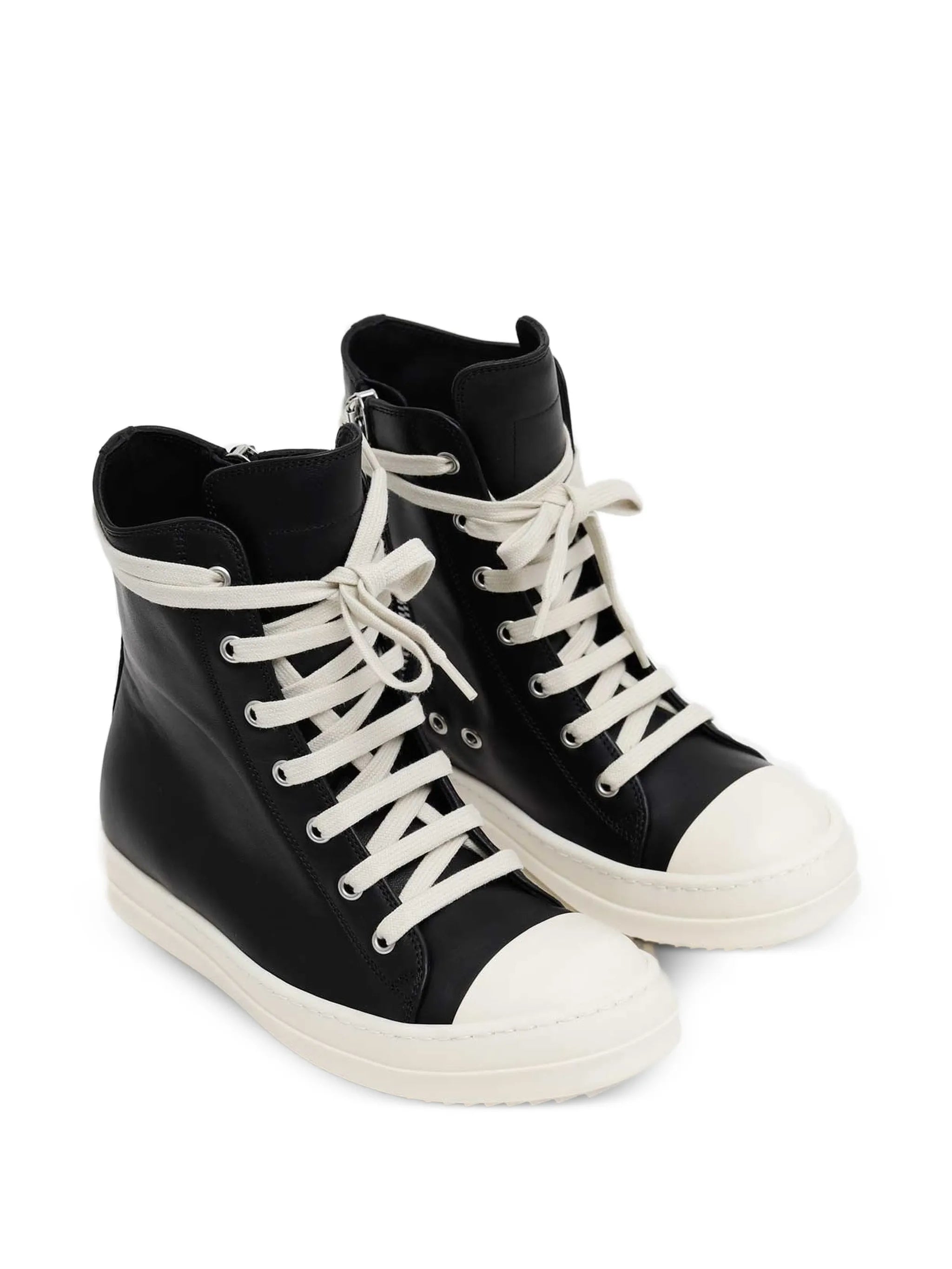 Rick Owens Rick Owens Tower Leather High-top Sneakers, view 2