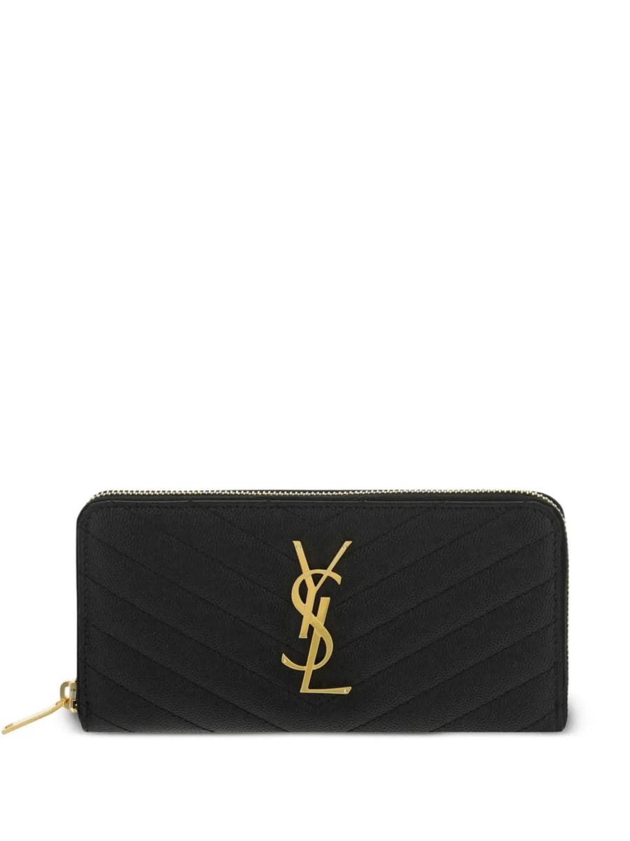 Saint Laurent Saint Laurent Monogram Zip-around Wallet, view 3