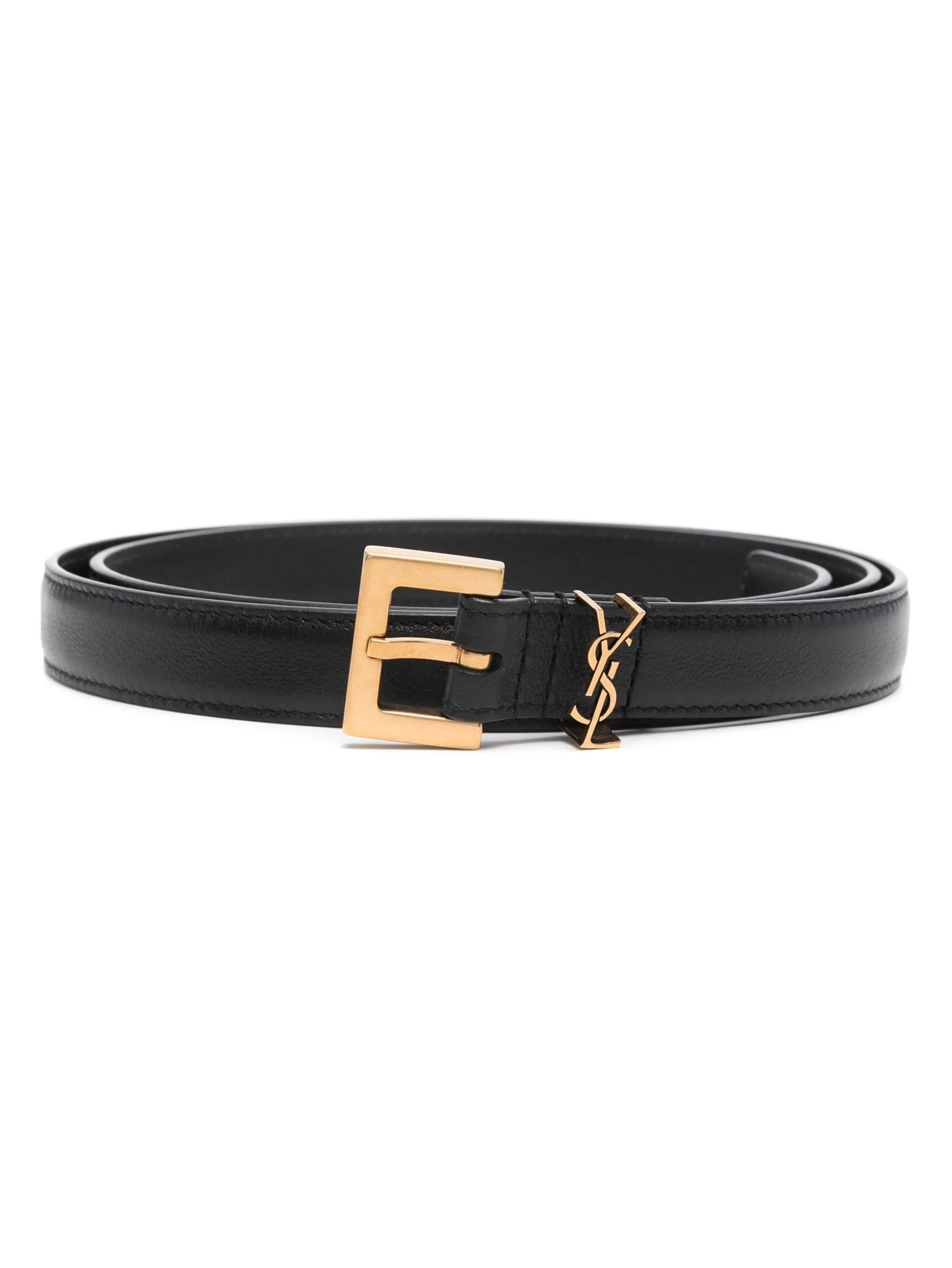 Saint Laurent Saint Laurent Cassandre Leather Belt