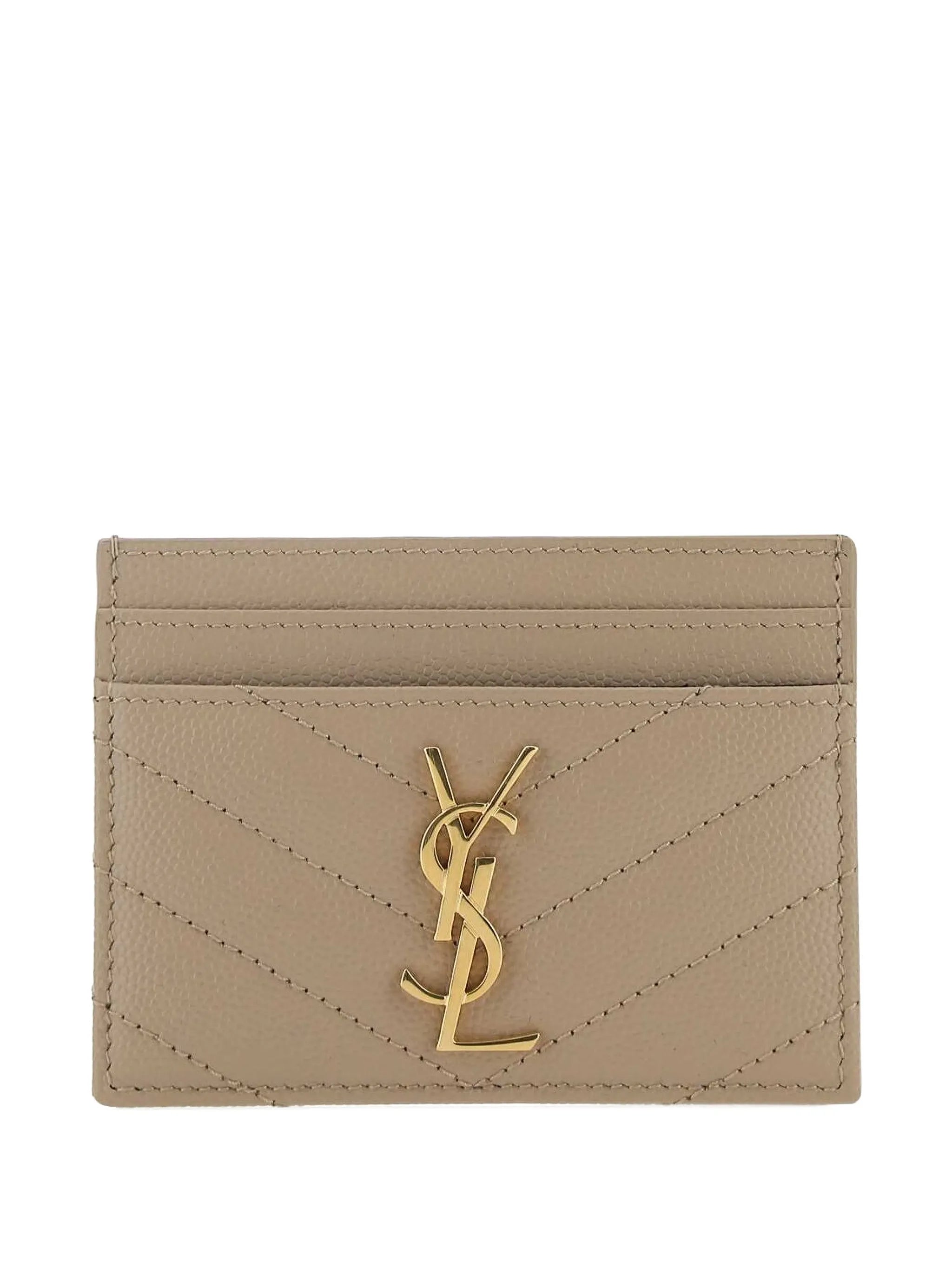 Saint Laurent Saint Laurent Cassandre Leather Card Holder