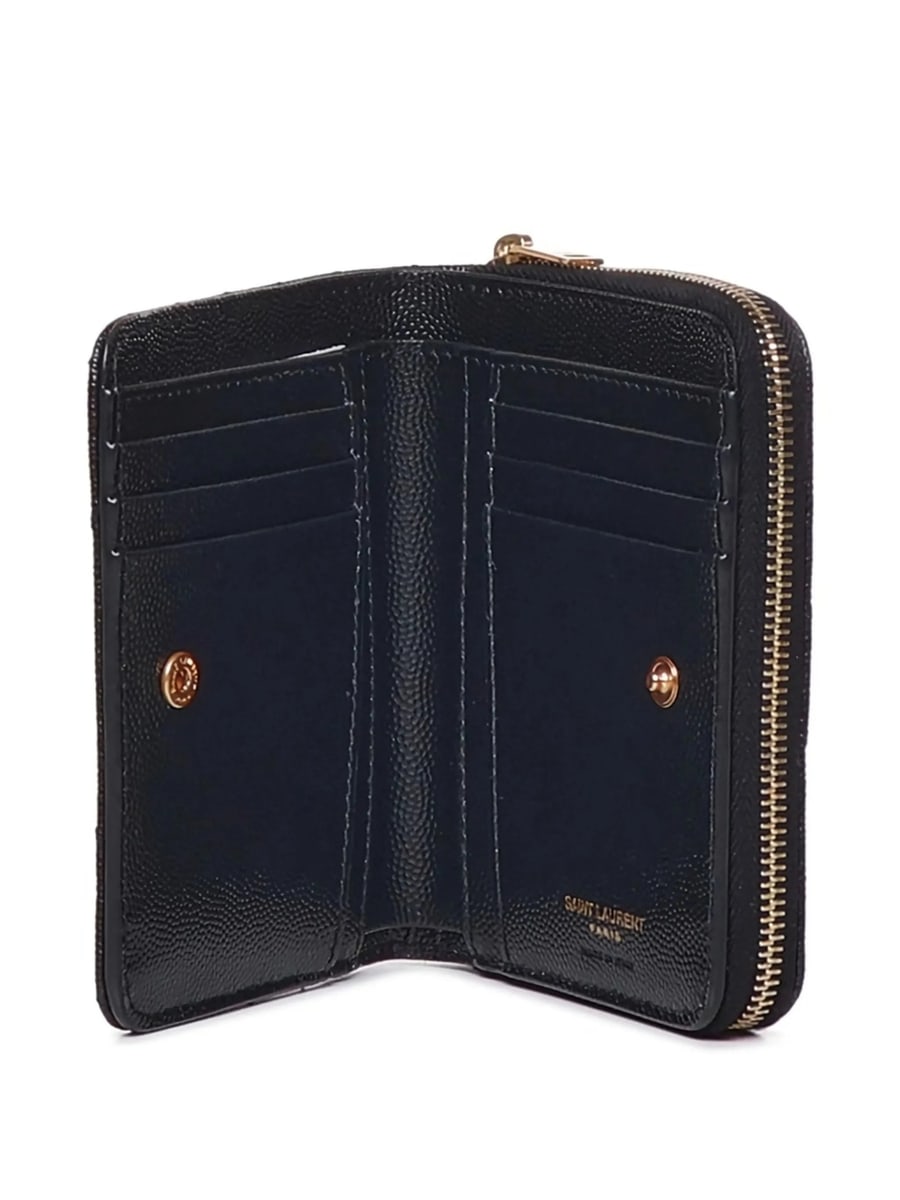 Saint Laurent Saint Laurent Chevron Logo Wallet, view 4