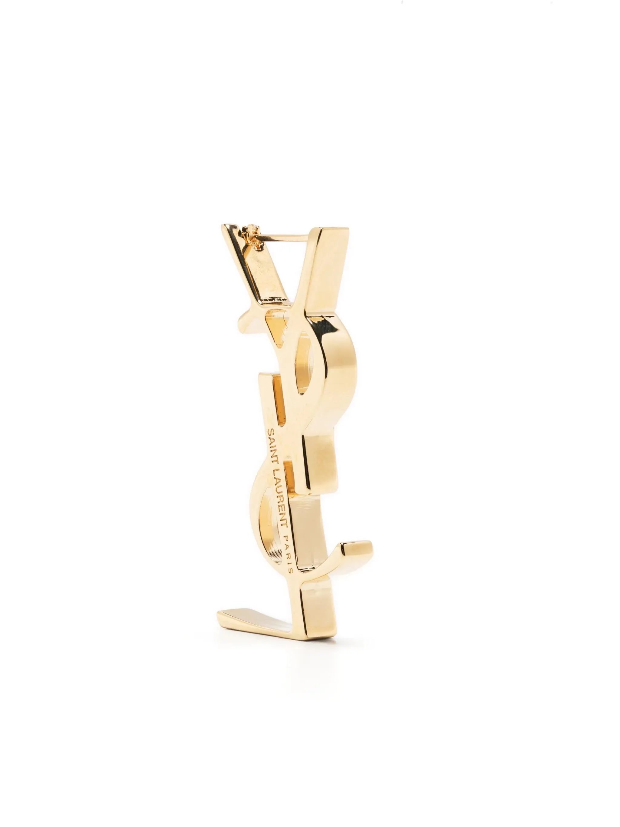 Saint Laurent Saint Laurent Monogram-lettering Earring