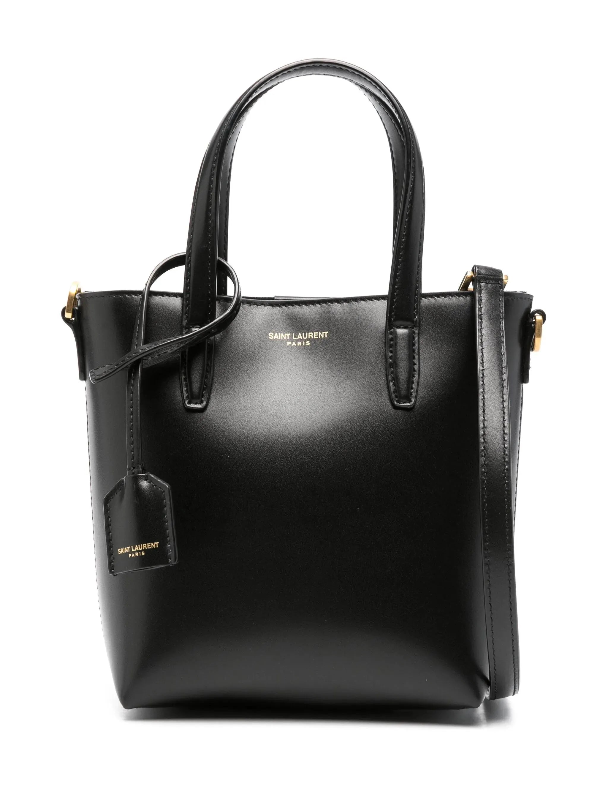 Saint Laurent Saint Laurent Mini Shopping Leather Tote Bag